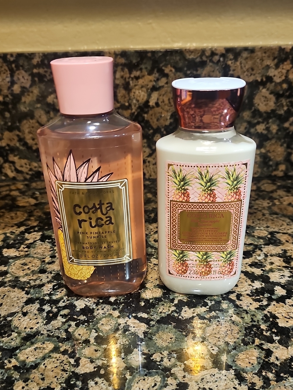 Bath & Body Works Costa Rica Pink Pineapple Body Wash & Lotion
